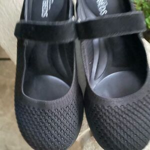 White Mountain Footbeds black mary jane clogs
